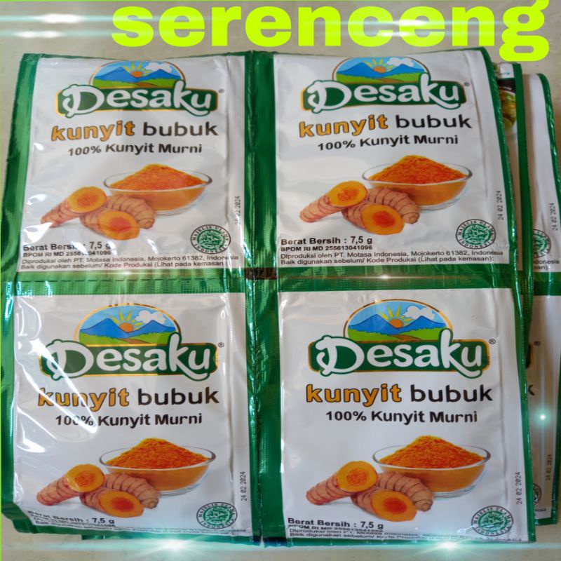 

desaku kunyit bubuk 1 renceng isi 12 sachet