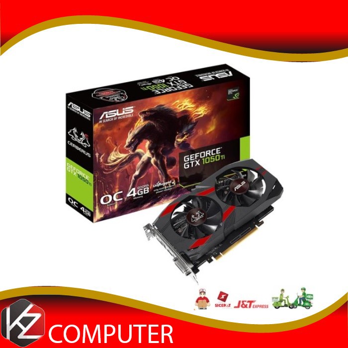 ASUS GeForce GTX 1050 Ti CERBERUS-GTX1050TI-O4G 4GB 128-Bit GDDR5 Garansi Resmi