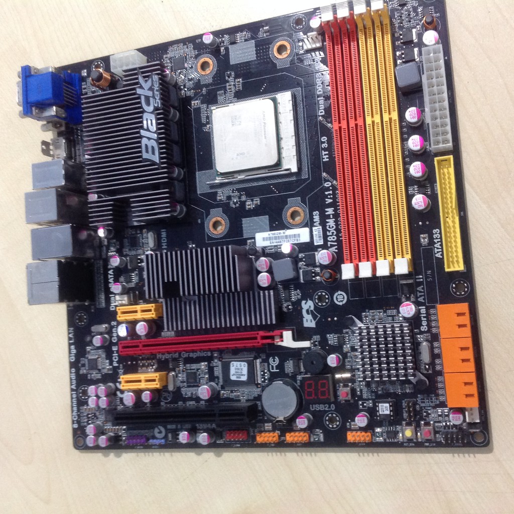 mobo ecs a785gm-m am3 phenom2 x2 555