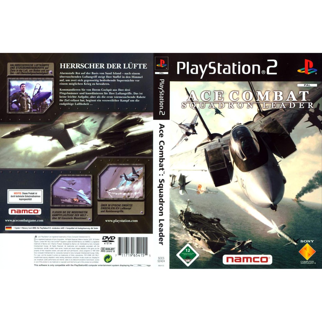 Kaset PS2 Game Ace Combat - Squadron Leader