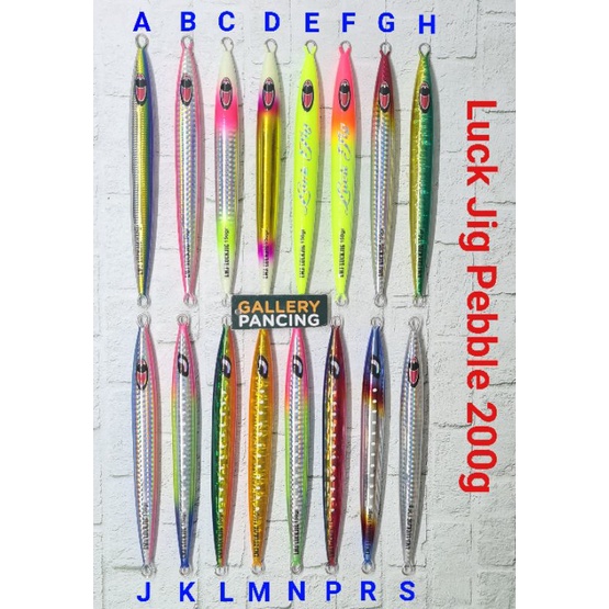 Metal Jig Luck Jig Pebble 200 gram