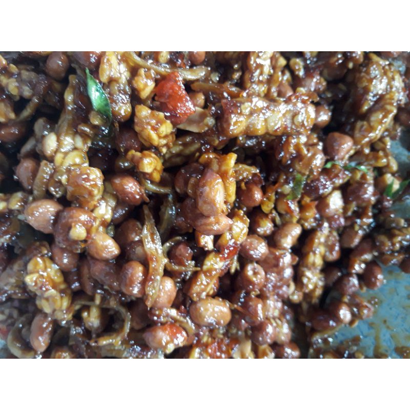 

Sambal kering teri tempe kacang pedas gurih