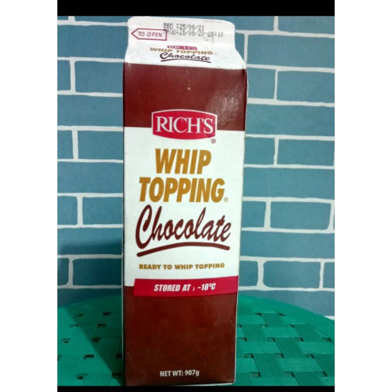 

Whippy Cream Coklat 907 gr