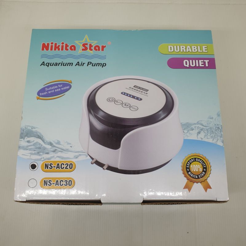 Aerator portable nikita star AC 20 2 lubang airpump aquarium