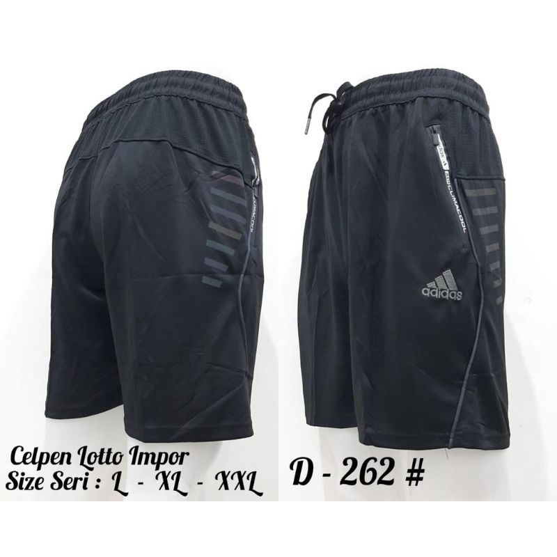 Celana micro pendek running import hitam/ celana olahraga GO motif 4