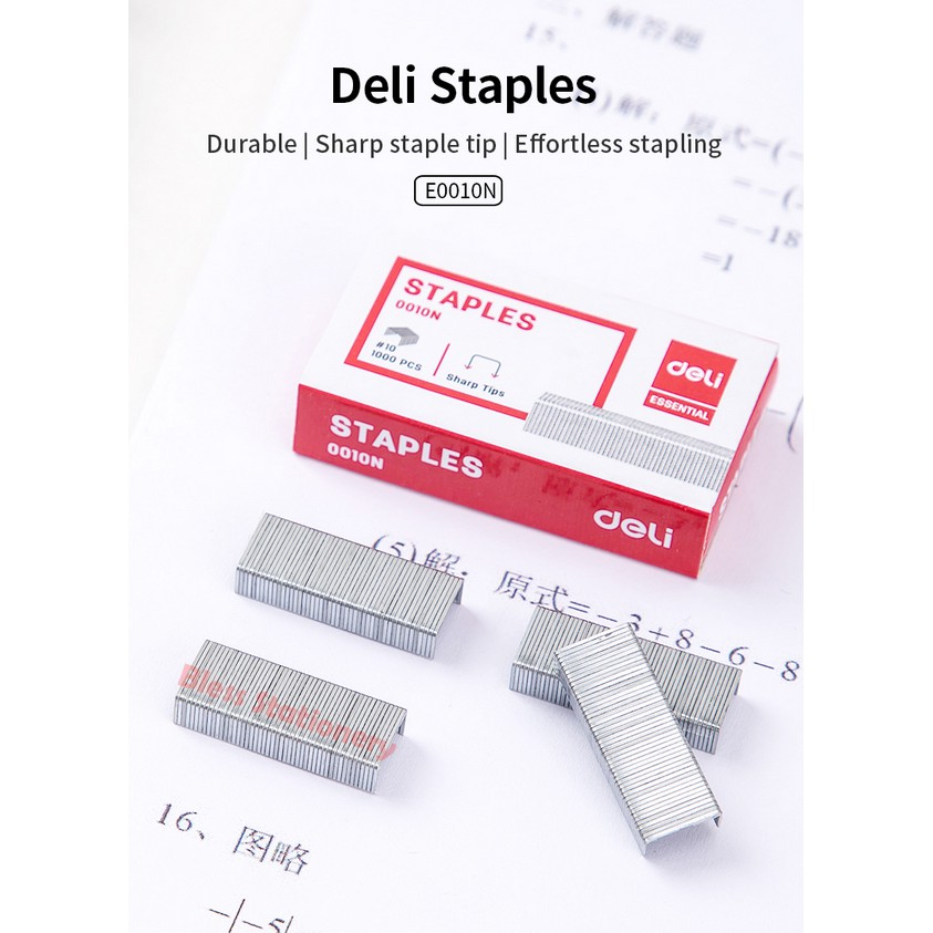 

isi staples kecil DELI no 10 isi stapler kecil refill staples refill stapler - 0010N