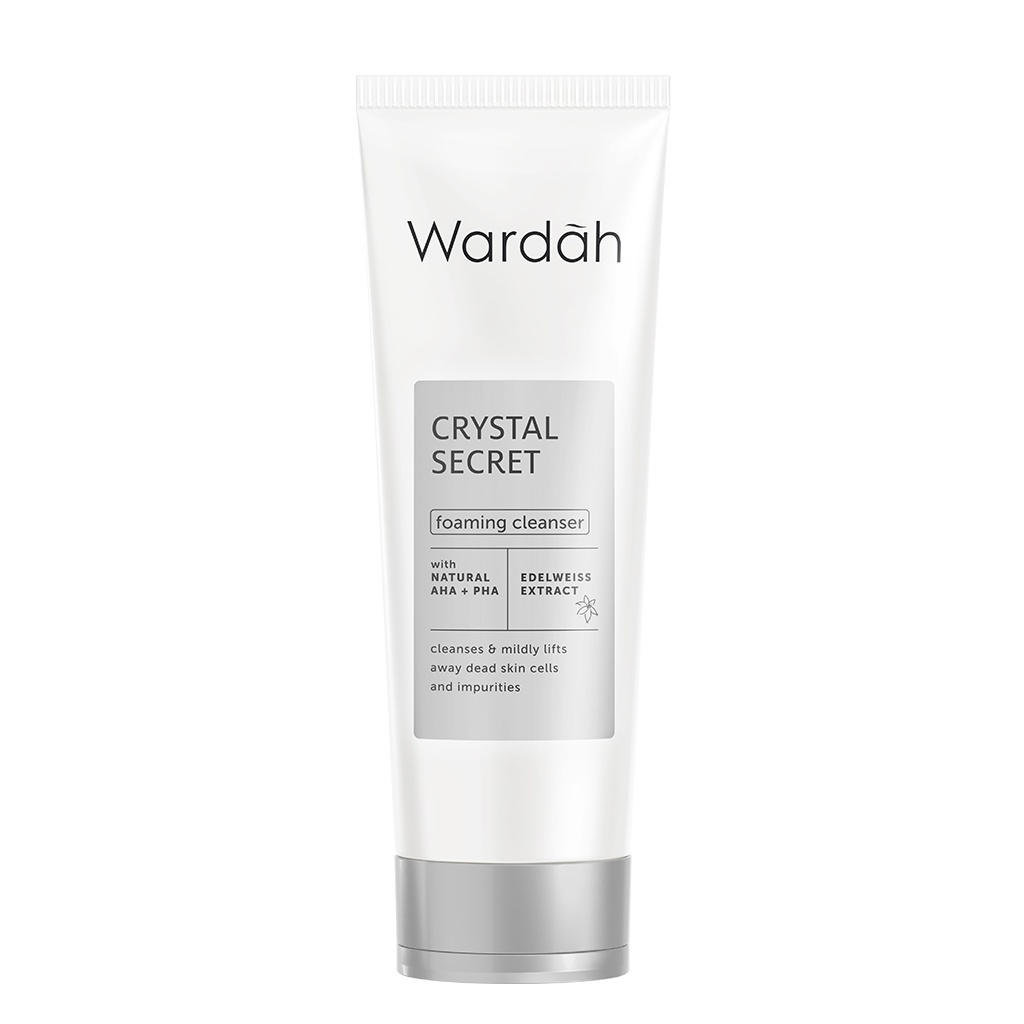 WARDAH White Secret / Crystal Secret With AHA BHA Foaming Cleanser / Day Cream/ Night Cream / Face Wash / Dark Spot  Brightening Serum / Melting Milk Clenser
