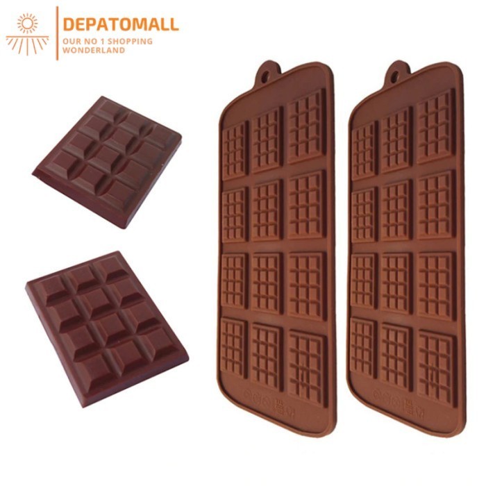 BUY 1 GET 1 Cetakan Coklat Es Batu Ice Cube Tray Mold - Chocolate Bar