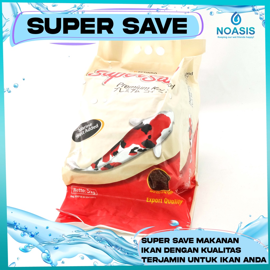 SUPER SAVE PELET - PAKAN IKAN KOI - 5 KG