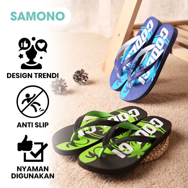 Sandal Fashion Samono SFF018 flip flops Anti selip bahan tebal