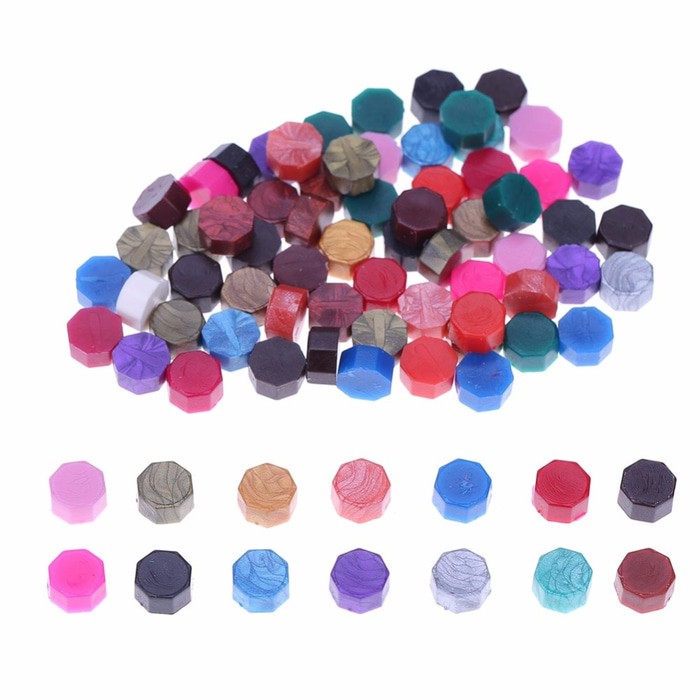 

Vintage Octagon Sealing Wax Beads - Mixed Color (10 pcs)