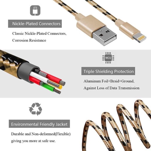 Kabel Charger Data Ip  Fast Charging Cable DAP DBL 100 for ip Kabel Data