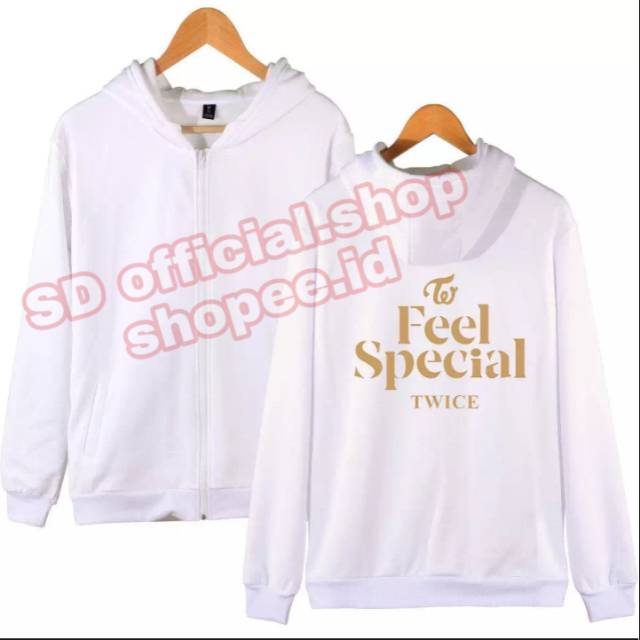 (bayar ditempat)  jaket hoodie resleting kpop TWICE FEEL SPECIAL varian warna