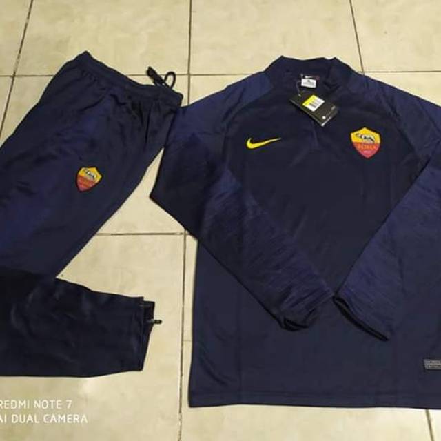 MIDLAYER SWEATER TRACKSUIT AS ROMA 2019-2020 GRADE ORI