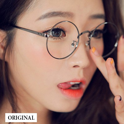 Kacamata Bulat Wanita Pria ORI Sunglasses Korean Version High Quality