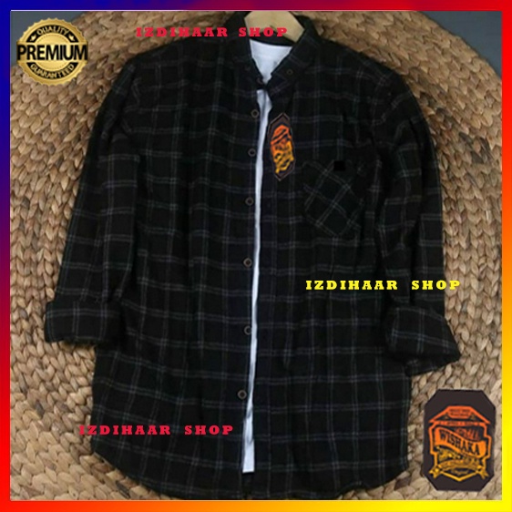 Kemeja Flanel Pria Lengan Panjang Motif Kotak Kotak Kualitas Premium Flannel Terbaru 2021