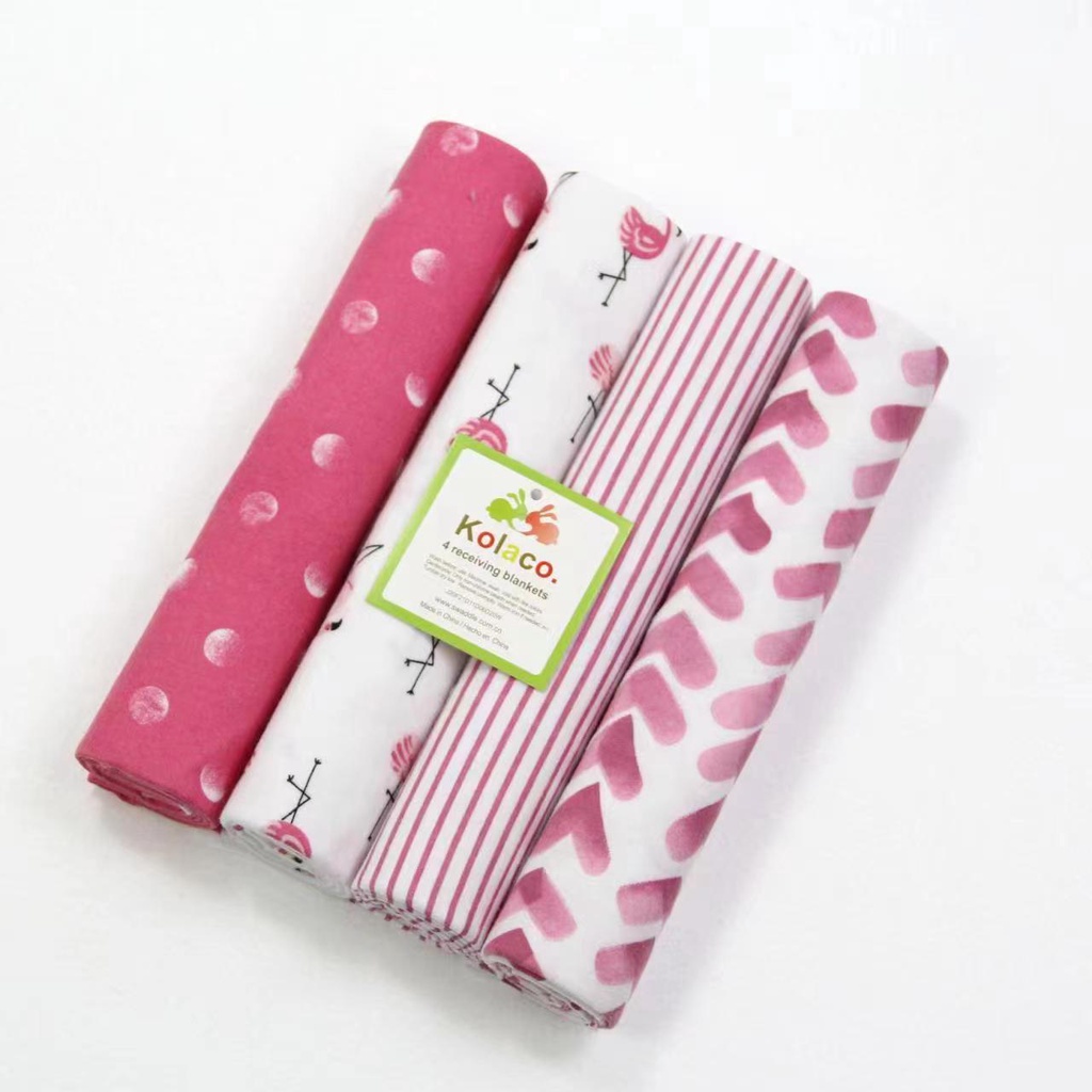 Cod Baby Bedong bayi selimut bayi 4pcs bayi swaddle selimut 4in1 selimutan bayi motif