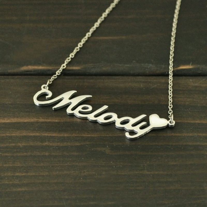 kalung nama emas putih berat 3 gram anak