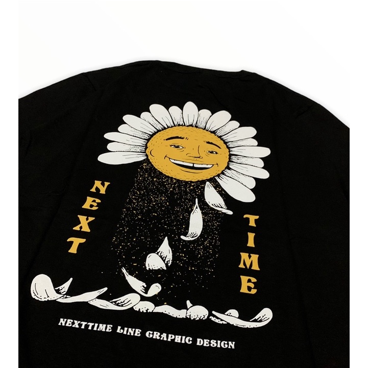 T shirt Black SEVENKEY X NEXT TIME ORIGINAL BRAND BANDUNG (smile)