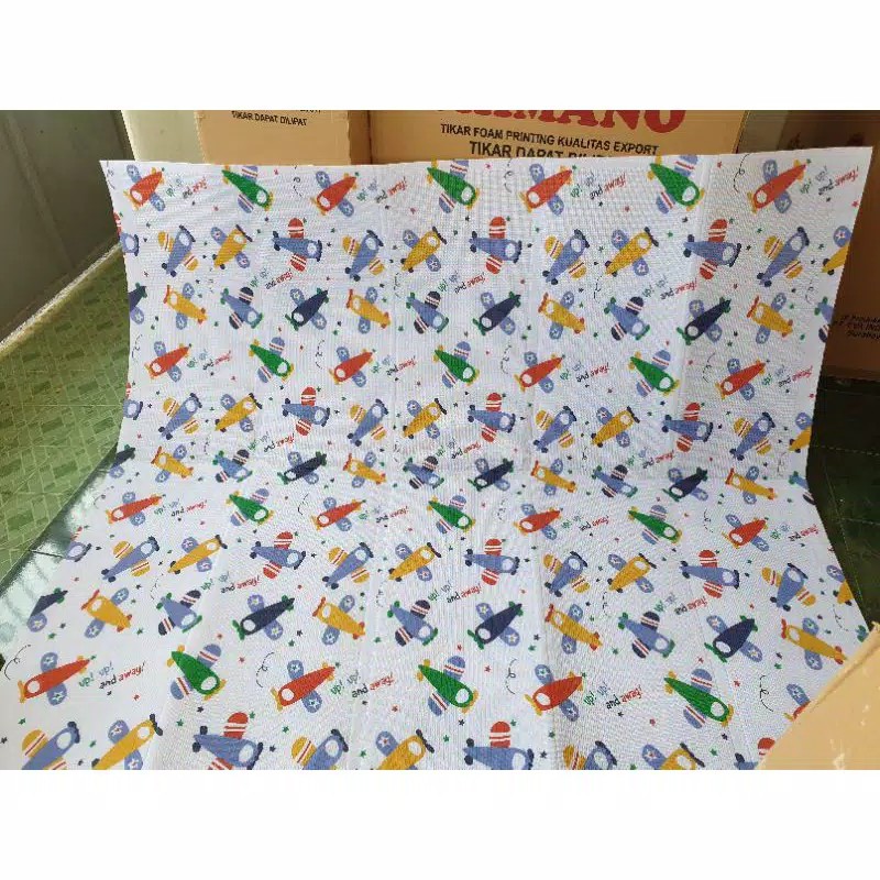 PLAYMAT SHIMANO MATRAS LIPAT ANAK BAYI JUMBO SIZE 200x180CM KARPET LIPAT MATRAS BAYI PLAYMATE KARPET Sugarbaby Foldable Baby Playmat (Nature Series) / Playmat Lipat Anak / Karpet Lipat Bayi / Matras Bayi PLAYMAT KARPET LIPAT MATRAS BAYI PLAYMATE KARPET-Plane