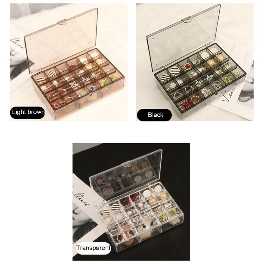 R-flower Jewelry Organizer Box Cincin Kalung Transparan Bening Kapasitas Besar Untuk Tempat Wadah Display Perhiasan Wanita Perempuan