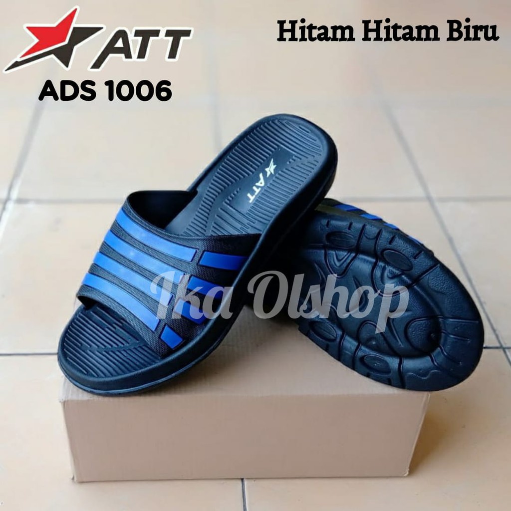 Sandal Slop Kokop Pria ATT ADS 1006-Hitam Biru