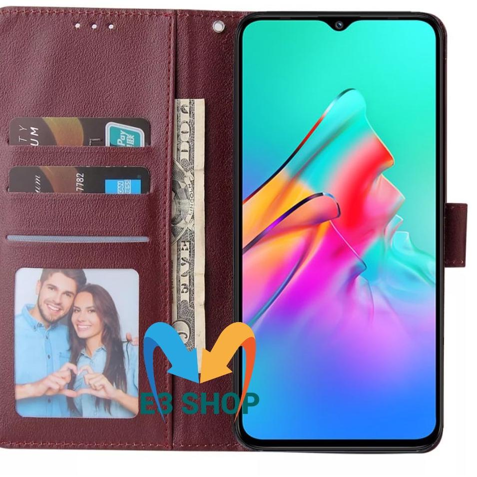 Ready Update CASE OPPO A57 (4G) 2022 LEATHER FLIP COVER WALLET STANDING DOMPET CASING