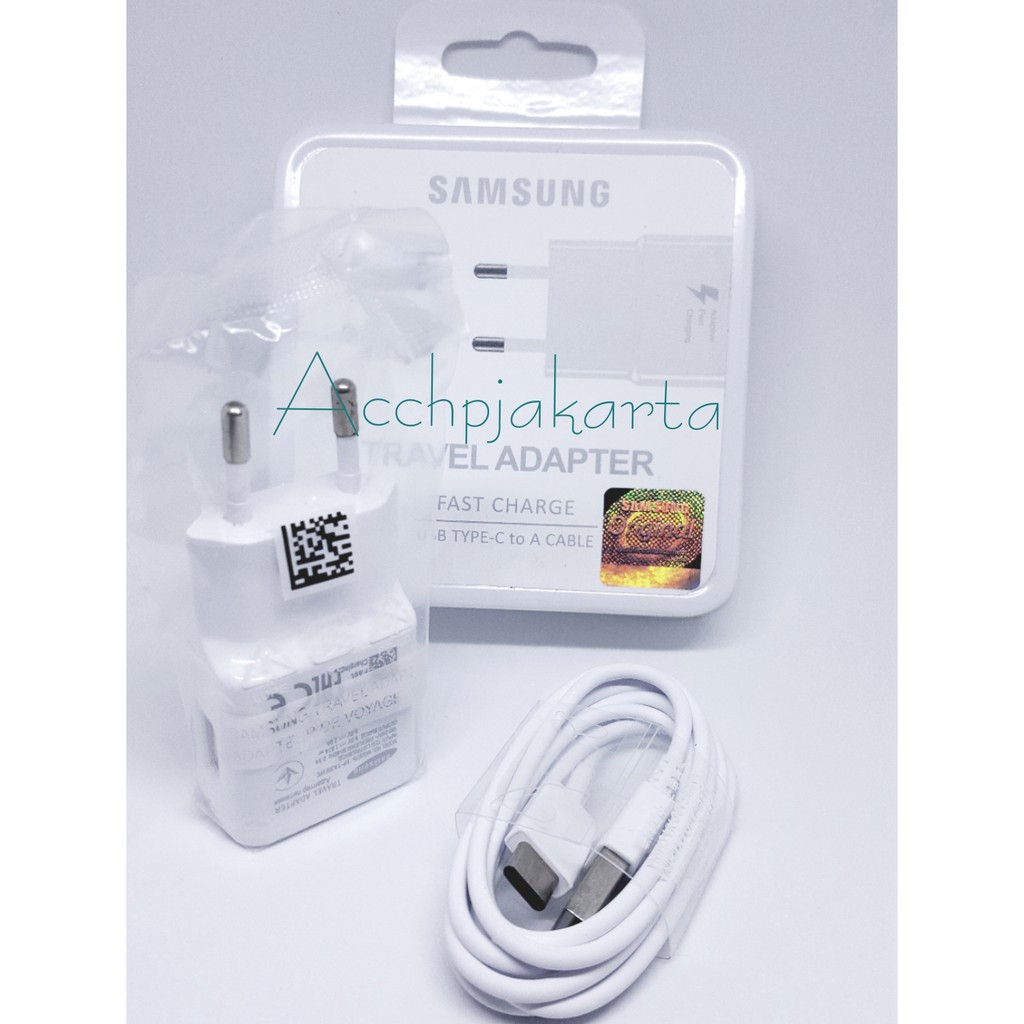 Charger Samsung S8 S9 S10 A50 A30 M30 M20 / A3 2017 /A5 2017 / A7 2017 - Carger Casan Fast Charging Type C Original 100%