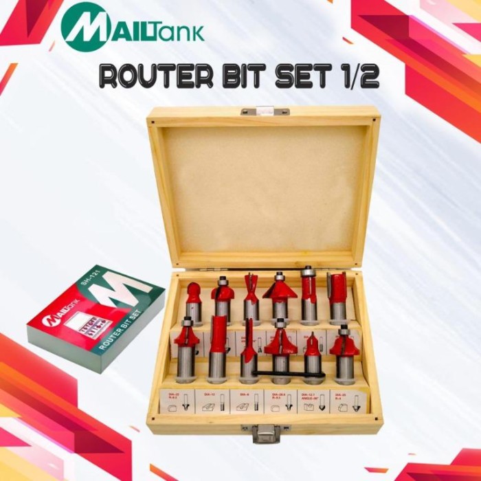 SATU SET MAILTANK SH-155 dan SH-121 dengan Mata Bor Router trimmer Mailtank 350Watt Berkualitas Termurah