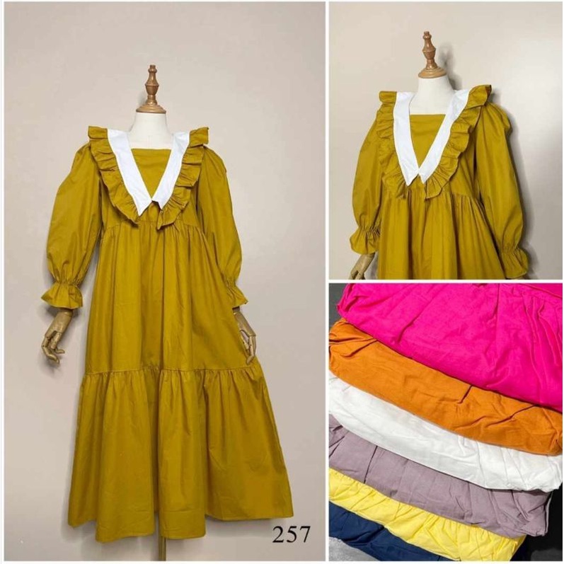 Midi Dress Poplin by Jadore