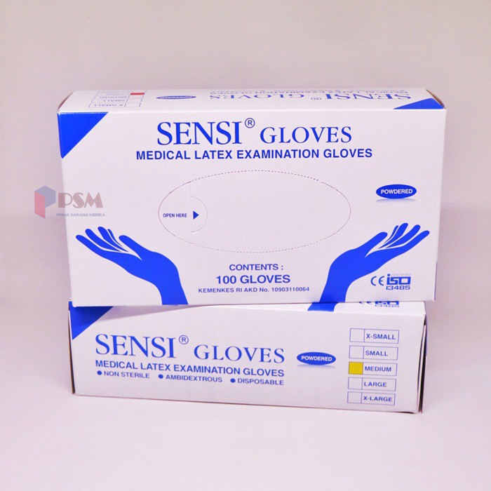 Handscoon Non Steril / Glove / Sarung Tangan Latex - Sensi Gloves