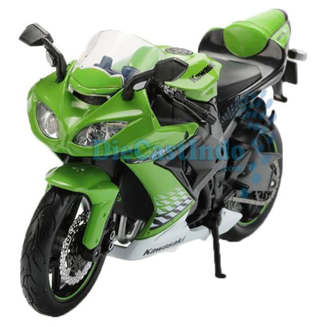 Maisto Motor - Kawasaki Ninja Zx-10R, Green- Skala 1:12 - Termurah 