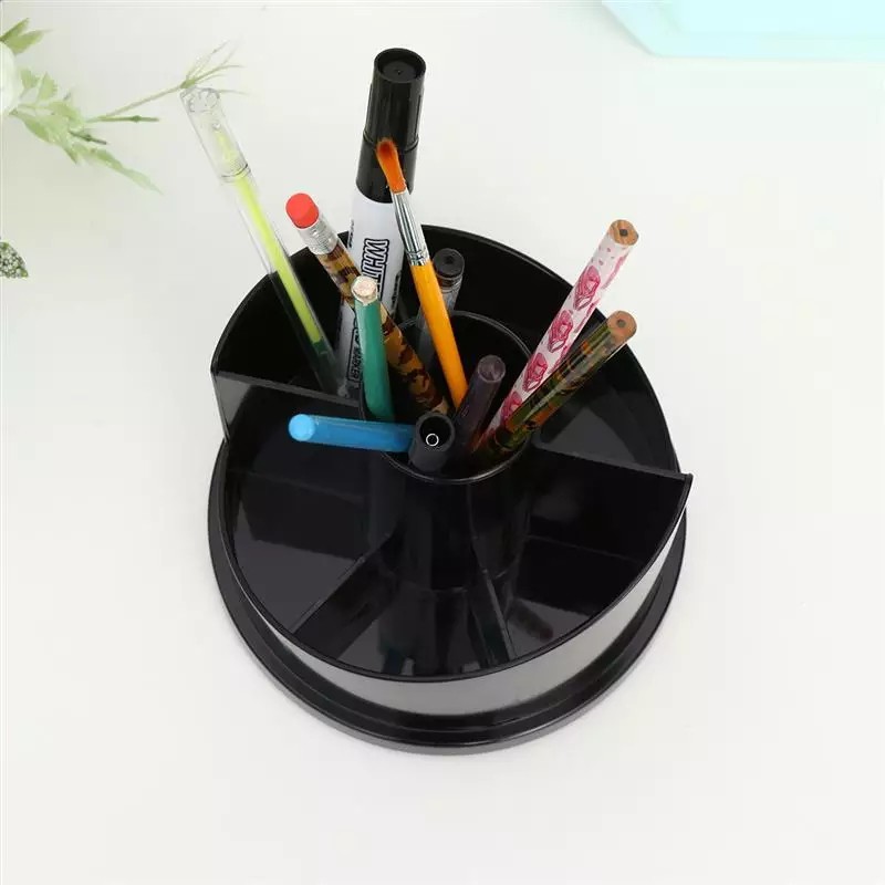 Triple W Holder Rotasi Organizer Meja Tempat Penyimapanan Pencil Pen