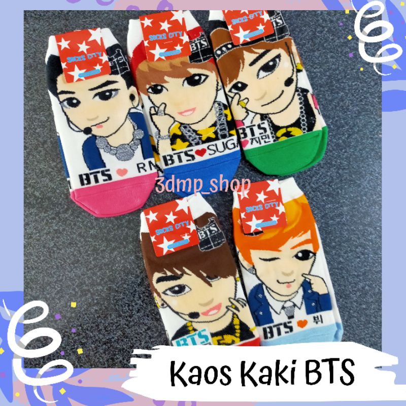 Kaos kaki BTS Jimin jungkook v suga rm