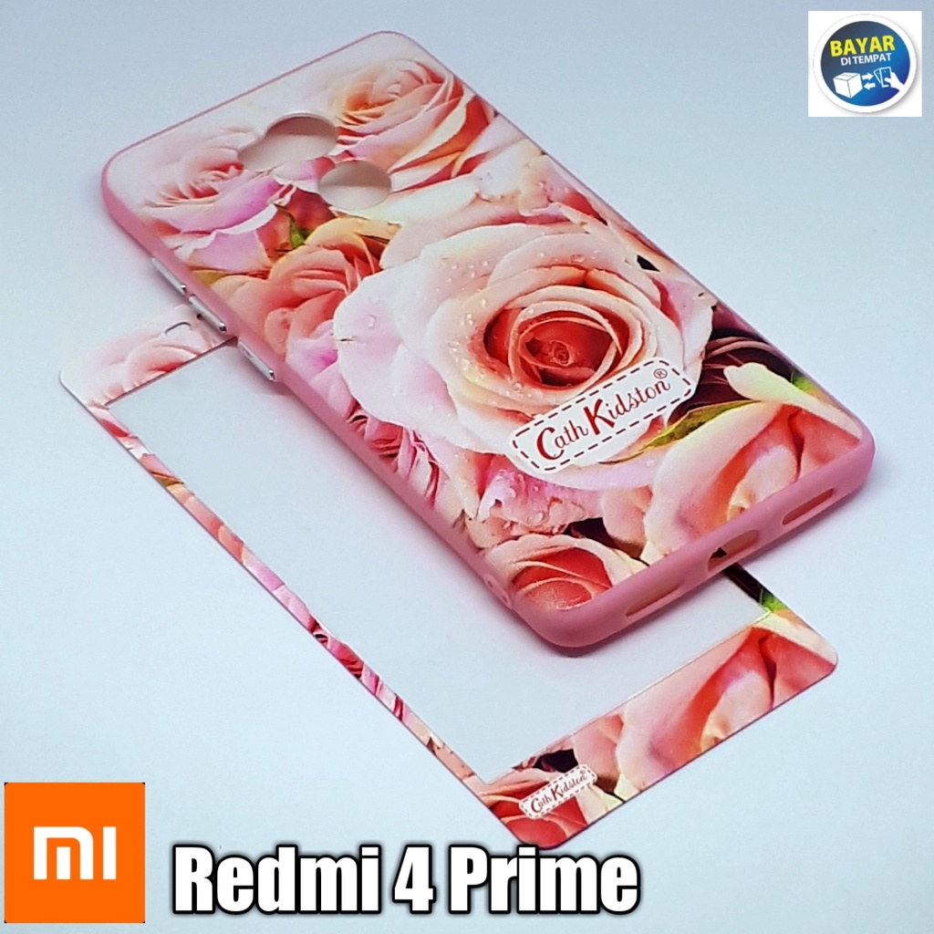 Casing Xiaomi Redmi 4 Prime Case 360 CK + Tempered Glass