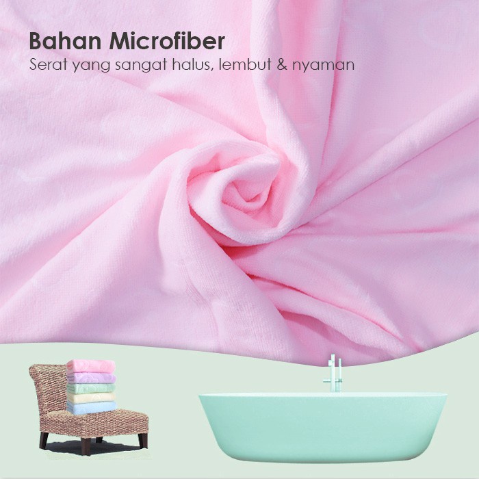 Handuk Mandi Jumbo 80x145 cm High Quality / Daya Serap Yang Bagus (100% MICROFIBER) Handuk Mandi H9-2