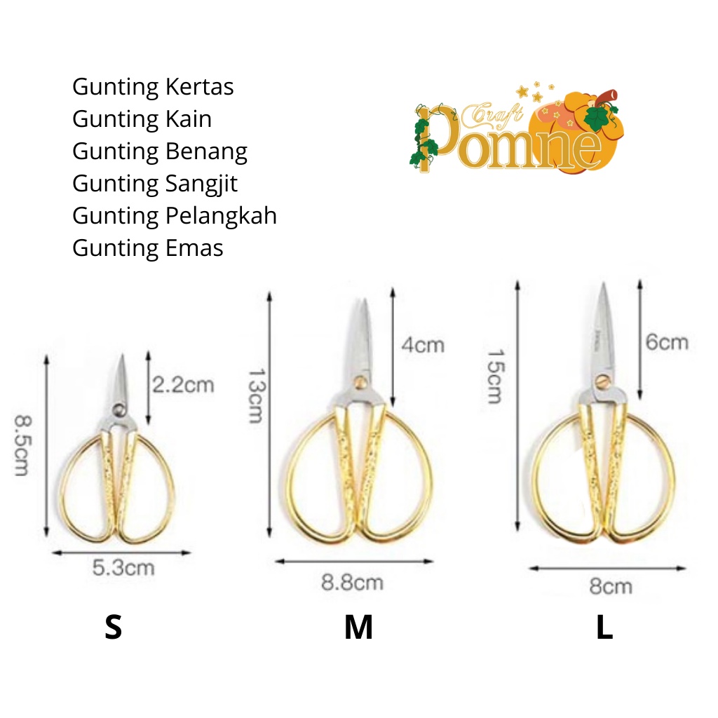 PREMIUM GUNTING PHOENIX DRAGON GOLD / Gunting Benang / Gunting Sangjit wedding / gunting kain benang tajam / Gunting Premium / Gunting bordir