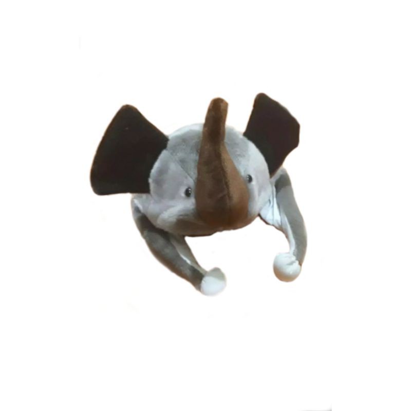 Topi Boneka Hewan Gajah / Animal Hat Elephant Topi binatang / Topi Karakter Animal Anak Cewek
