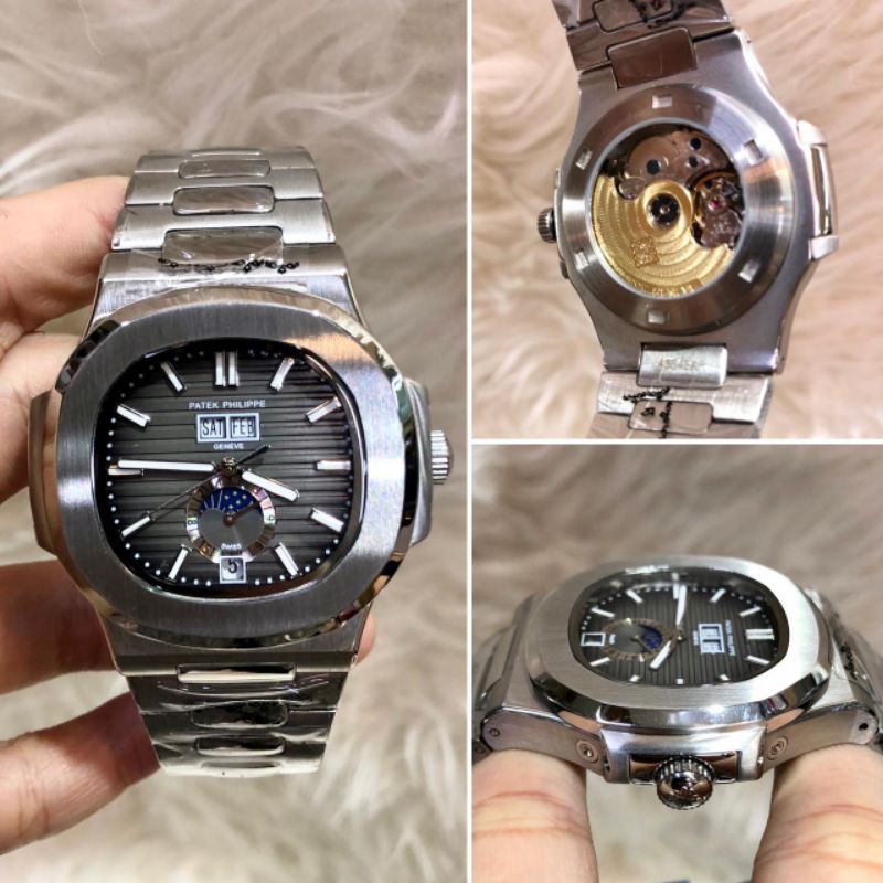 JAM TANGAN PRIA PUTAK PHLIPE MOONPHASE