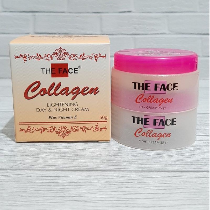 THE FACE COLLAGEN Cream Collagen Siang Malam 50g BPOM