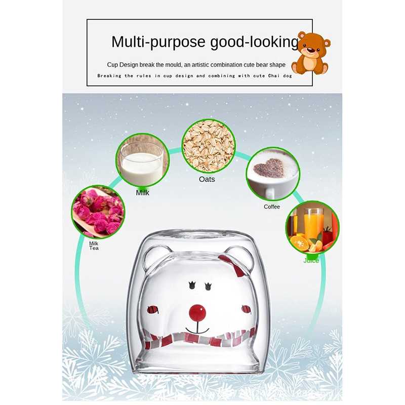 TD-DA SIBAOLU Gelas Mug Animal Double Wall Layer Cup - C8784