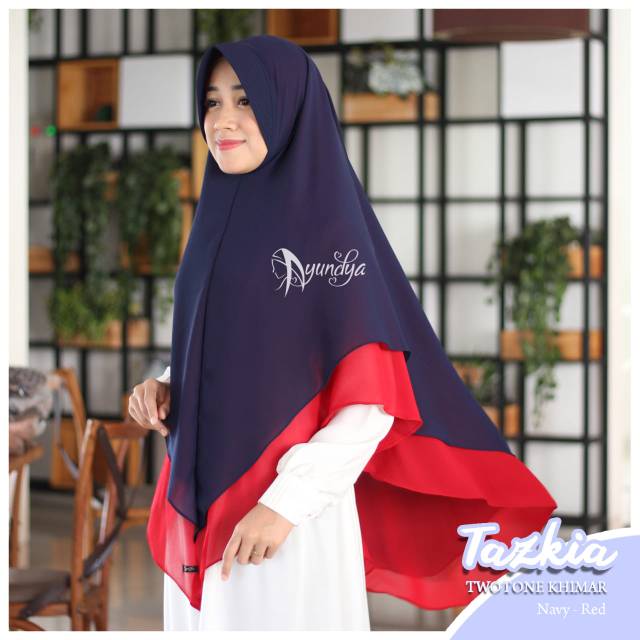 KHIMAR TAZKIA 3 TWOTONE ||  AYUNDYA