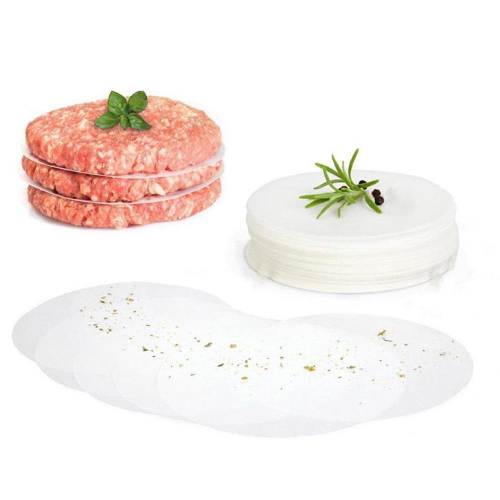 NICKOLAS1 Patty Paper4/5/6 Set Isi 500 Hamburger Untuk Steamer Freezing Paper Liner Perlengkapan Baking