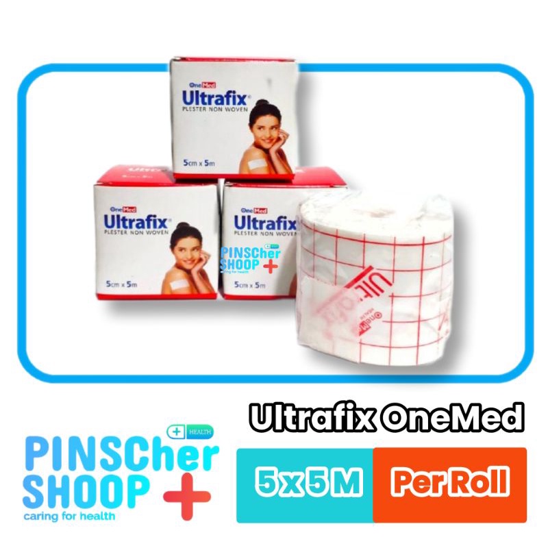 Ultrafix Onemed 5cm x 5m Plester Non Woven 1 Roll