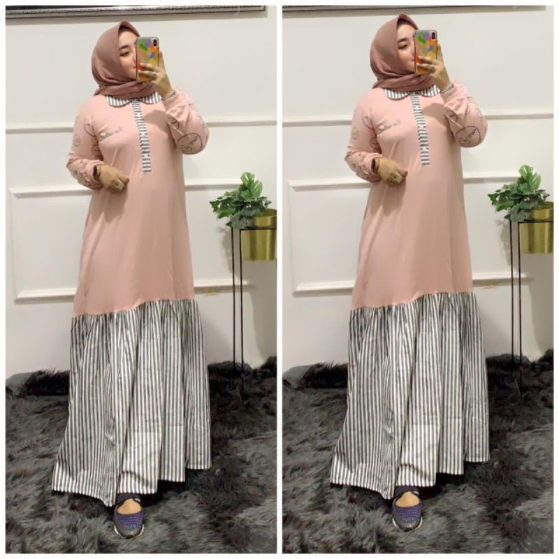 Dress Gamis Dusty Chava by RAN 88 Original