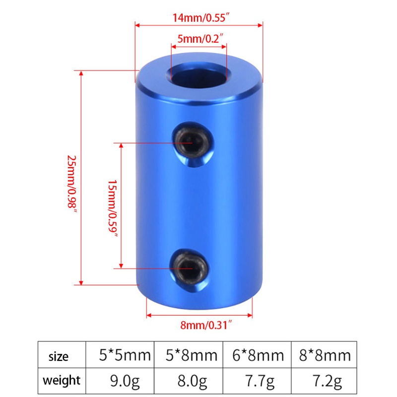 Btsg Coupler Bahan Aluminum Untuk Mesin Ukir CNC 3D Printer