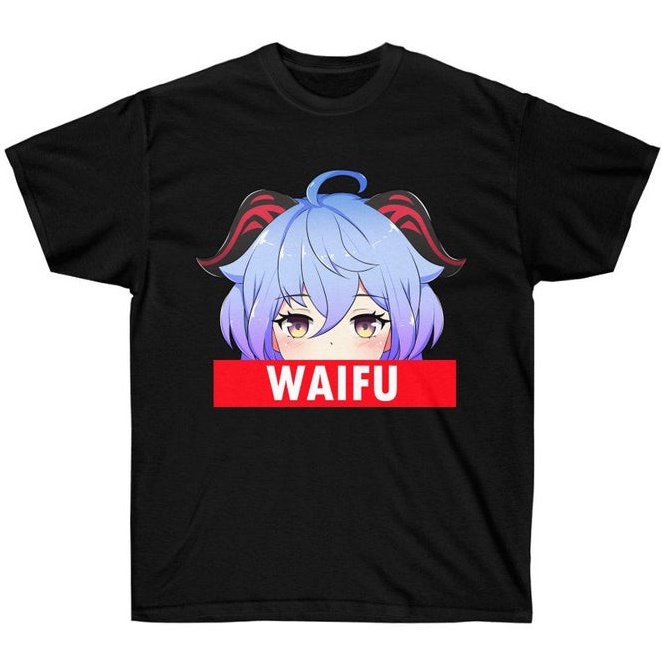 Tshirt Genshin Impact Ganyu as Waifu Kawaii Girl Character Game