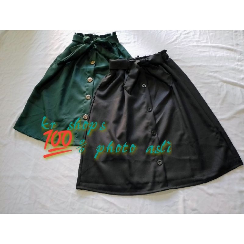 Rok bawah lutut /rok wanita dewasa bahan moscrepe