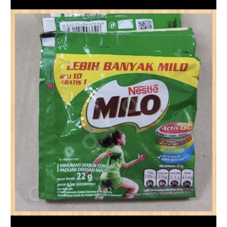 

Susu Milo 22gr Renceng