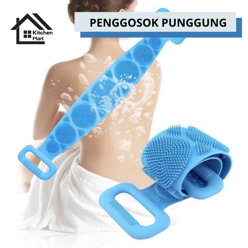 Sikat Pembersih Punggung Silicone Penggosok Badan Silicone Lembut